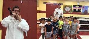 Thank you Rabbi Sturm for coming to blow shofar for the Preschool! Wishing everyone a shana tova!