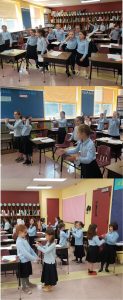 3rd grade is working on their bein adam l'chaveiro during Aseres Y'mei Teshuvah.