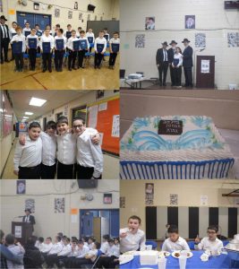 Mazal tov to the 5th grade boys on their Gemara Mesiba. They heard divrei chizzuk from Rabbi Dov Portowicz and Rabbi Avraham Portowicz. May this be the beginning of many years of learning Gemara!