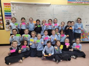3rd Grade baked corn muffins for Thanksgiving and wrote thank you notes for someone they are thankful to.