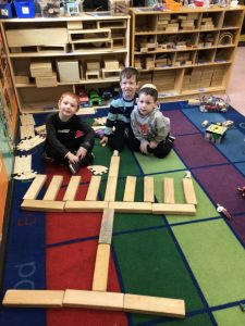 We're sad to see Chanukah go! In conjunction with the unit on light, 4K students built a Menorah!