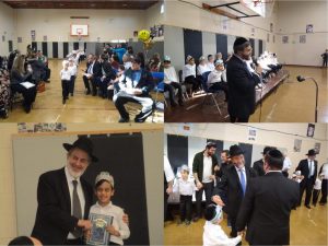 Mazal tov to the 1st grade boys on receiving their first Chumash!