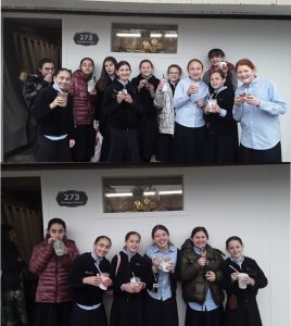 "I scream, you scream, we all scream for ice cream!" The 7th grade completed Parshas Chukas and celebrated with an ice cream party at Portage Ice Cream.