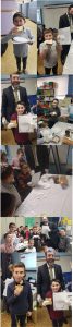 The fourth grade boys practiced expository writing in the form of How-To writing. They described how to make a peanut butter (actually, apple butter) and jelly sandwich with careful attention to detail and proper sequencing. They then followed their EXACT instructions to create the sandwich. Some boys were able to make the sandwich....and some realized they left out important details that stopped them in the middle of the process.